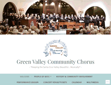 Tablet Screenshot of gvcommunitychorus.org